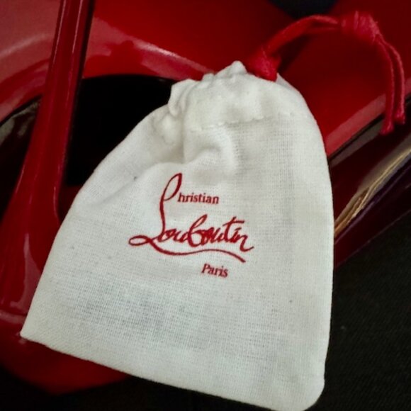 Christian Louboutin Kate 100 Dégradé Black Red Heels - Picture 7 of 7